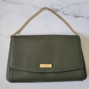 Kate Spade Laurel Way Greer Olive Green purse with removable crossbody strap
